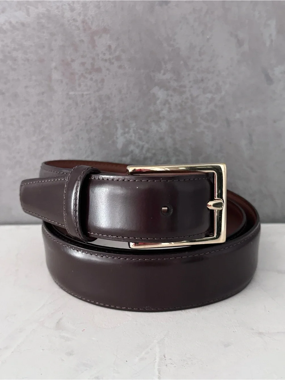 Brooks Brothers ITALY Men's Brown Leather Classic Size 38